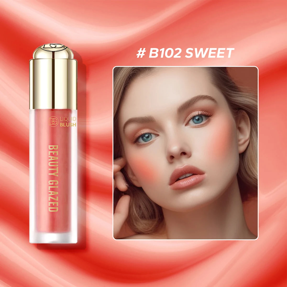 Beauty Glazed Liquid Blush – Long-Lasting & Waterproof