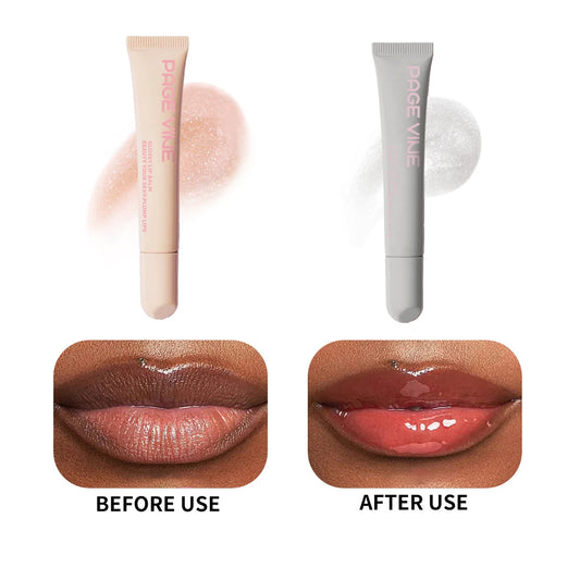 Mirror Shine Lip Gloss – Plumping, Moisturizing Nude Brown