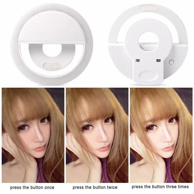 LED Selfie Light Ring w/ USB Charge