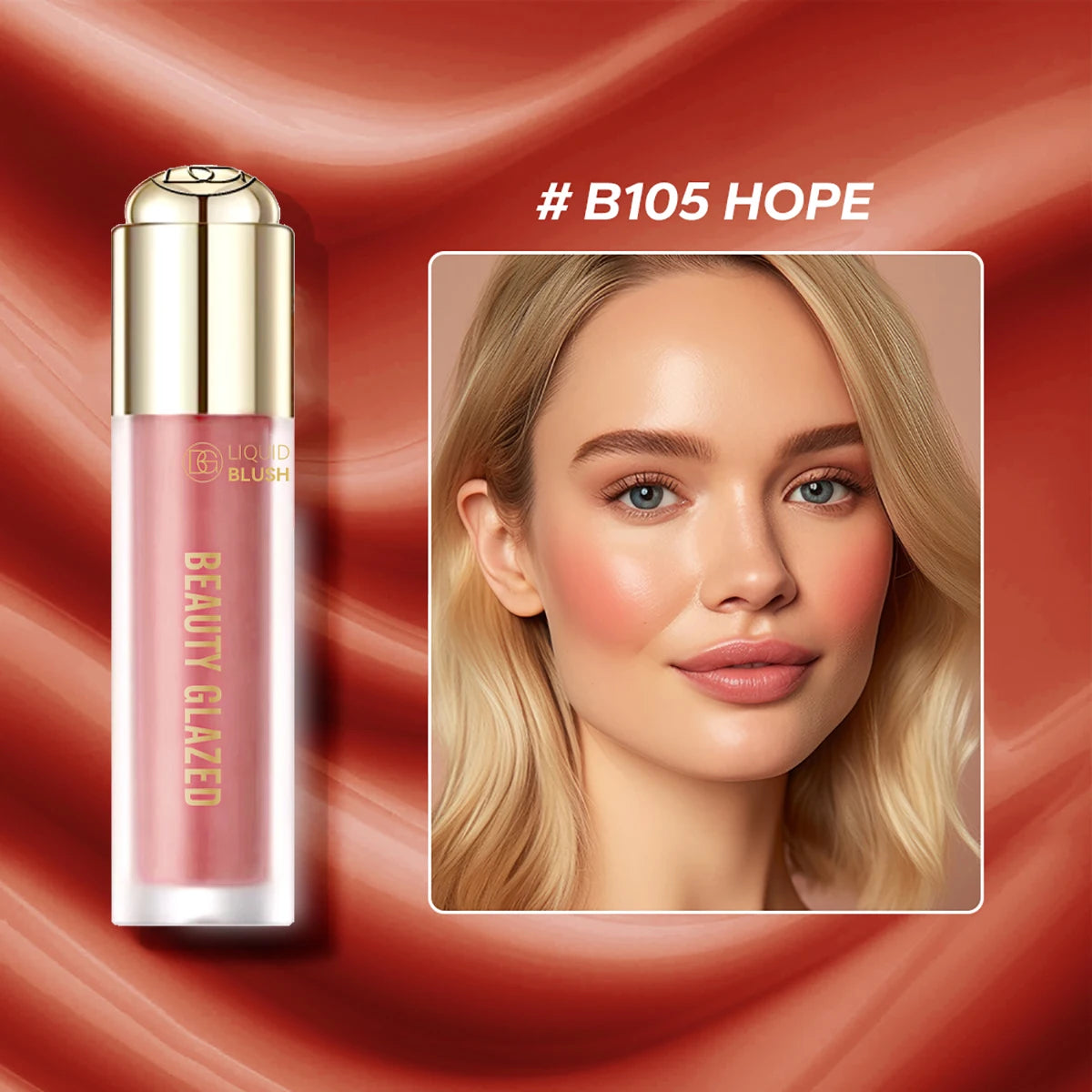 Beauty Glazed Liquid Blush – Long-Lasting & Waterproof