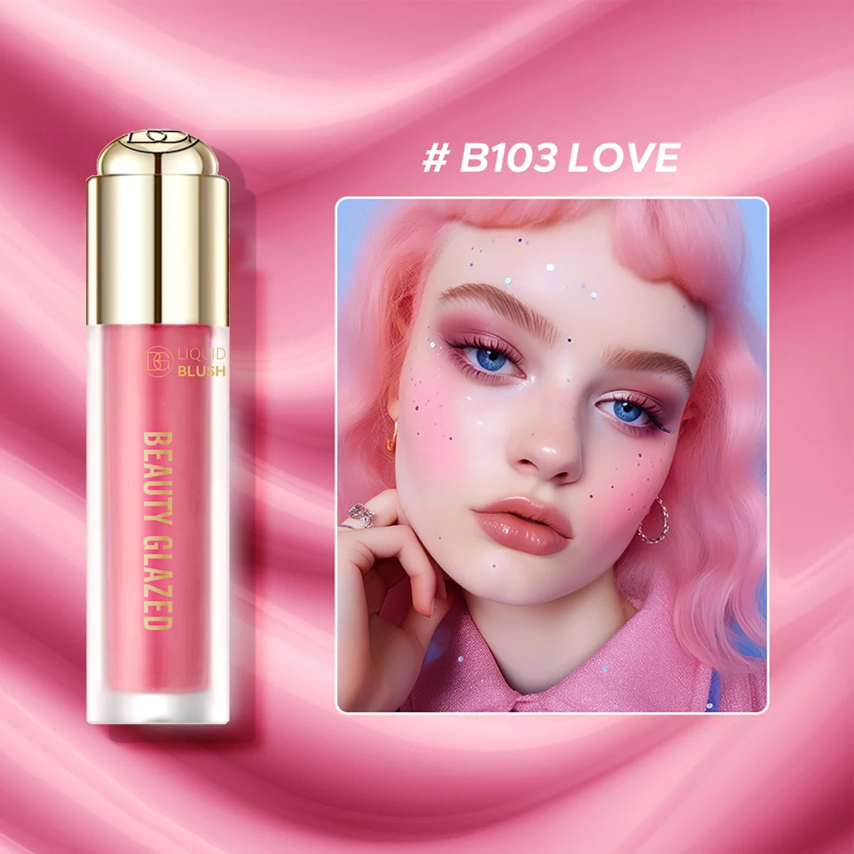 Beauty Glazed Liquid Blush – Long-Lasting & Waterproof
